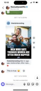 PHOTO Lane Kiffin Caught Saying Men Who Date Younger Woman Are Happier Is True To Him In The DM's