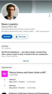 PHOTO Nuno Loureiro's LinkedIn Page