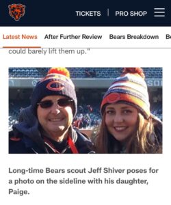 PHOTO Picture Of Jeff And Paige Shiver On Chicago Bears Website