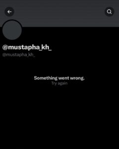 PHOTO Proof Mustapha Kharbouch Disabled His Own Twitter Account