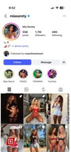 PHOTO Sherrone Moore Is Obviously A Cheater For Following So Many Models On Social Media