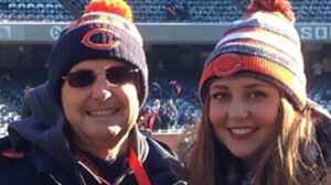PHOTO Sherrone Moore's Mistress Paige Shivers In A Chicago Bears Beanie And Her Dad Is A Scout For The Bears