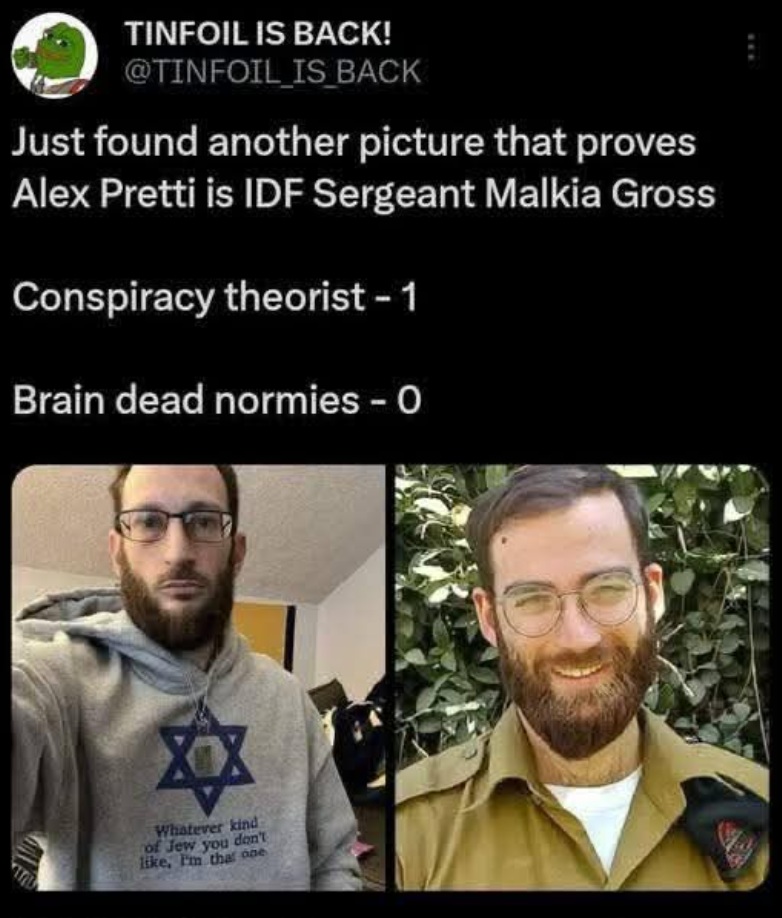PHOTO Alex Pretti Is IDF Sergeant Malkia Gross