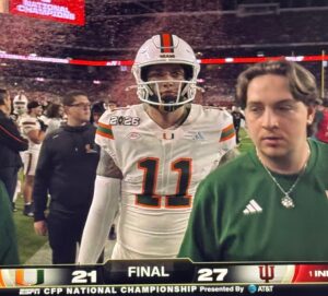 PHOTO Carson Beck Refusing To Shake Fernando Mendoza's Hand After Losing National Championship
