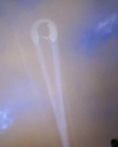 PHOTO Donald Trump Face Being Projected In The Skies Of Minneapolis