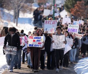 PHOTO Minneapolis Public High School Students Rioting