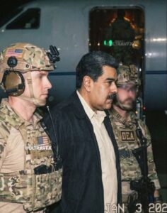 PHOTO Nicolas Maduro Looking Serious Being Escorted Around By DEA Agents