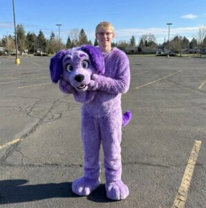 PHOTO Austin Tucker Martin In A Purple Dog Costume