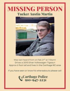 PHOTO Austin Tucker Martin Missing Poster