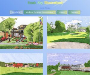 PHOTO Austin Tucker Martin's Golf Art Website Showcased Online