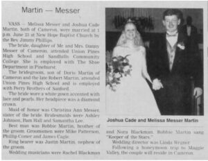 PHOTO Austin Tucker Martin's Parents In Newspaper For Marriage