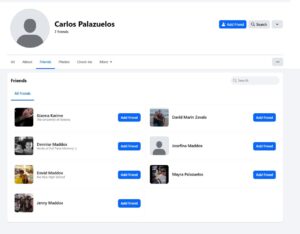 PHOTO Carlos Palazuelos Jr's 7 Facebook Friends