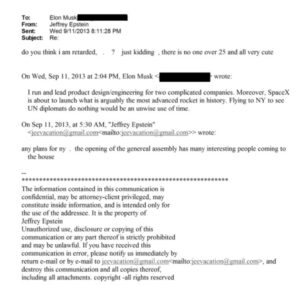 PHOTO Jeffrey Epstein Sent Elon Musk Emails Trying To Lure Him To His Island