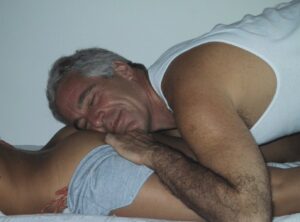 PHOTO Jeffrey Epstein Sleeping On Some Butt On Epstein Island