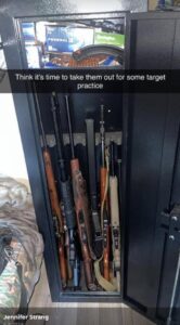 PHOTO Jennifer Strang Has A Safe Full Of Guns At Her House