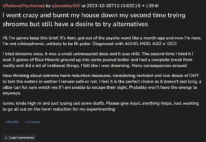 PHOTO Jesse Strang Admitted On Reddit That She Went Crazy Trying Shrooms