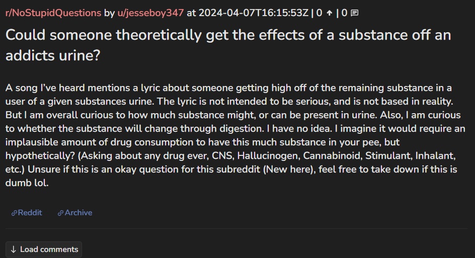 PHOTO Jesse Strang Posted Really Weird Questions On Reddit Under No ...