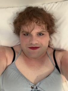 PHOTO Jesse Strang Wearing A Bra Laying On His Bed
