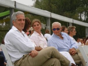 PHOTO Les Wexner Sitting With Jeffrey Epstein