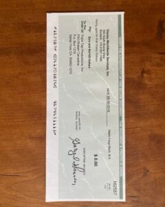 PHOTO Of $0 Residual Check Disney Sent Robert Carradine For Lizzie McGuire