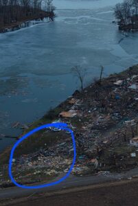 PHOTO Of Where House Was Sitting On Land Next To Frozen Late In Union City Michigan Before A Tornado Wiped It Away