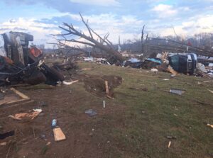 PHOTO Union City Michigan Is Just Basically Wet Dirt At This Point After Tornado Wiped Everything Off The Land