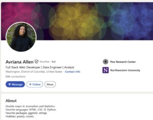 PHOTO Cole Allen's Sisters LinkedIn Page
