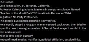 PHOTO Cole Tomas Allen Donated $25 To The Campaign Of Kamala Harris