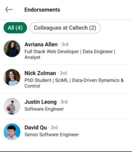 PHOTO Cole Tomas Allen's Endorsements Include Avriana Allen Nick Zolman Justin Leong And David Qu