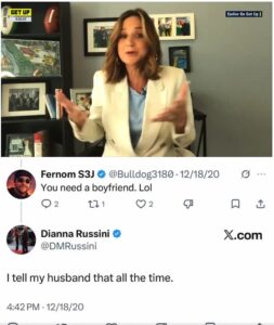 PHOTO Diana Russini Said In 2020 She Tells Her Husband All The Time She Needs A Boyfriend