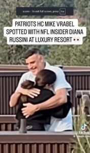 PHOTO Diana Russini Sniffing Mike Vrabel's Armpit