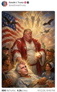 PHOTO Donald Jesus Trump Resurrects Jeffery Epstein