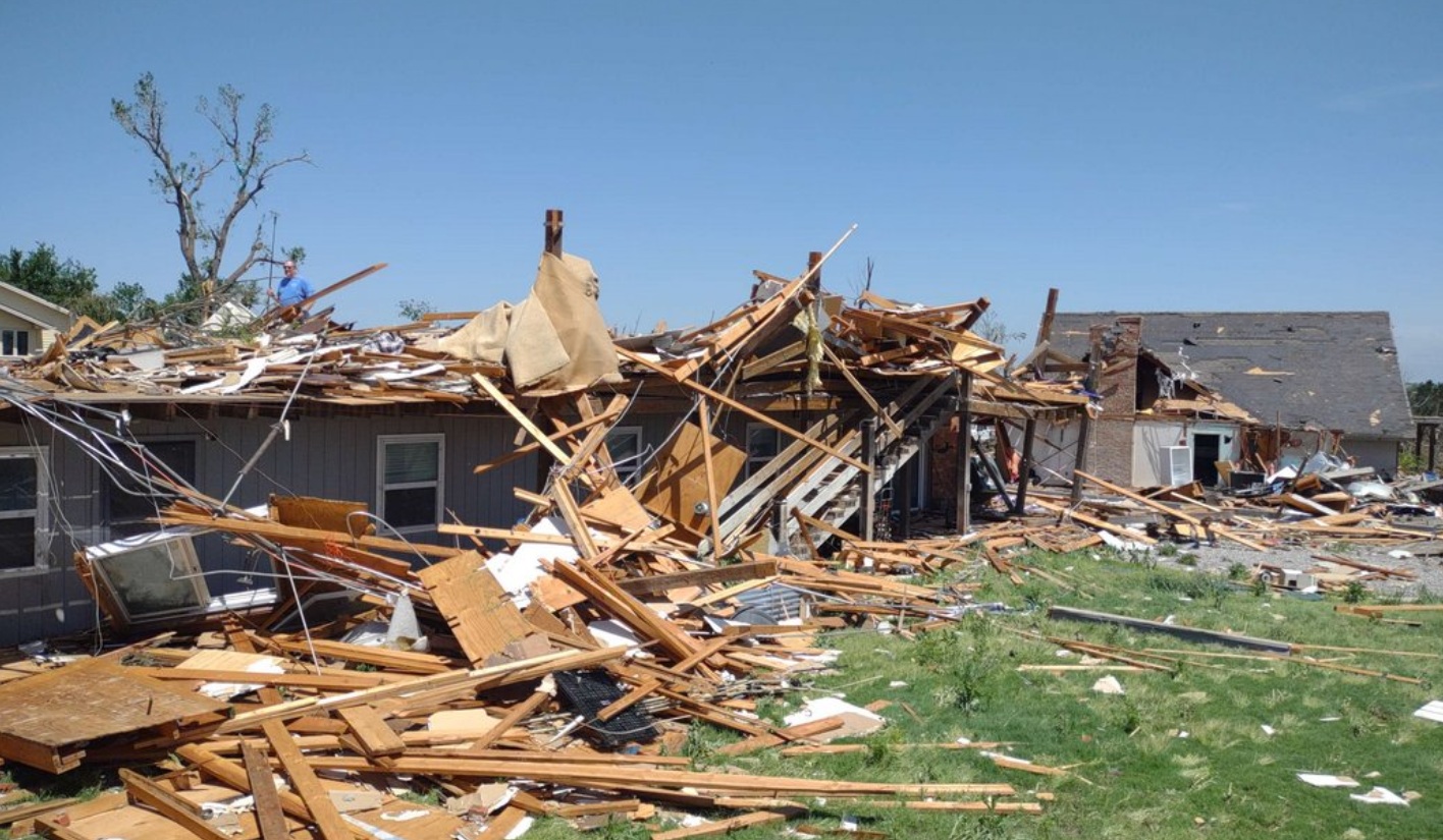 PHOTO EF4 Rated Home In Enid Oklahoma Completely Destroyed By Tornado