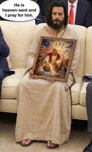 PHOTO He Is Heaven Sent And I Pray For Him Jesus Donald Trump Meme