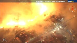 PHOTO Homes On Ryder Way And Doral Way In Moreno Valley Caught Fire By Flames
