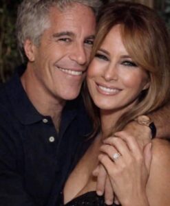 PHOTO Jeffrey Epstein With His Arm Around Melania Trump