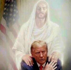 PHOTO Jesus Comforting Donald Trump After White House Correspondents Dinner Shooting