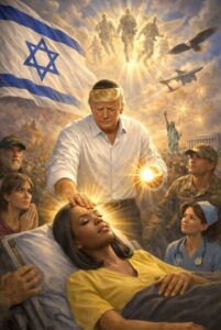 PHOTO Jewish Donald Trump Healing A Women In Israel Meme