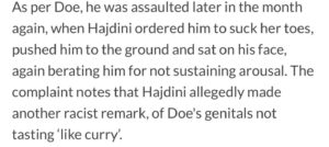 PHOTO Lorna Hajdini Told Her Employee His D*ck Didn't Taste Like Curry