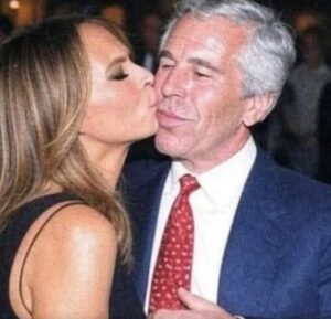 PHOTO Melania Trump Kissing Jeffrey Epstein
