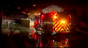 PHOTO Of Firefighters Fighting Spring Fire With 10% Containment