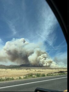 PHOTO Of Springs Fire At 0% Containment From The Freeway