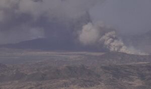 PHOTO What The Springs Fire Looked Like When It Started In Moreno Valley From The 15000 Block of Gilman Springs Road