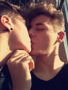 PHOTO Cain Clark and Caleb Vasquez Kissing Each Other On The Lips