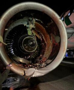 PHOTO Frontier Airlines Flight 4345 Suffered Damage After Michael Mott Ran In Front Of It