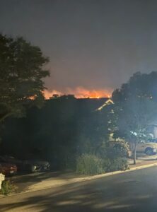 PHOTO It's A Sad Day In Simi Valley With The Sandy Fire Burning In The Darkness