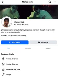 PHOTO Michael Mott's Facebook Page