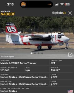 PHOTO Of Aircraft Fighting The Sandy Fire In Simi Valley