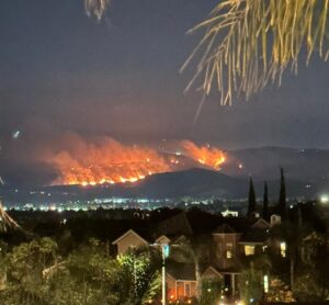 PHOTO Of Sandy Fire In Simi Valley From Ventura California