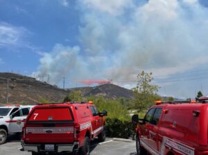 PHOTO Sorrento Valley Fire Can Be Seen From The Los Peñasquitos Canyon Preserve